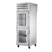 Commercial stainless steel True Refrigeration STR1RPT-2HG-1G-HC Spec Series pass-thru refrigerator