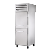 Stainless Steel True Refrigeration STR1RPT-2HS-1S-HC Spec Series Refrigerator with Casters