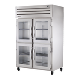 Commercial stainless steel heated cabinet True Refrigeration STR2H-4HG with four glass doors