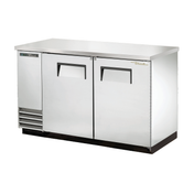 Stainless steel True Refrigeration TBB-2-S-HC Back Bar Cooler with two doors