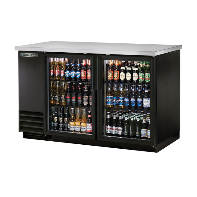 True Refrigeration TBB-2G-HC-LD Back Bar Cooler Two-section 58-7/8"W