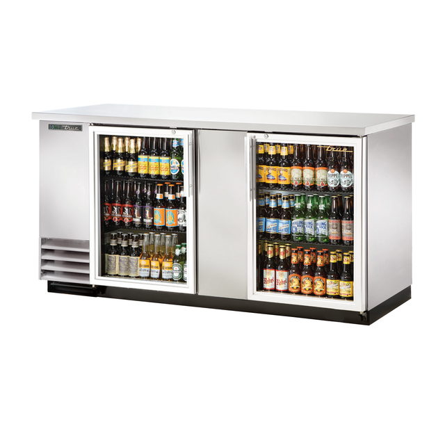 True Refrigeration TBB-3G-S-HC-LD Back Bar Cooler Two-section 69-1/8"W