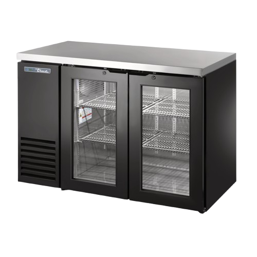 True Refrigeration TBB24-48-2G-Z1-SFT-B-1 Back Bar Cooler Two-section