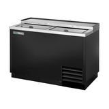 Commercial True Refrigeration TD-50-18-HC Bottle Cooler with sliding top lids
