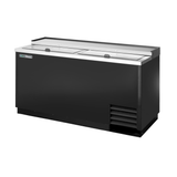Commercial True Refrigeration TD-65-24-HC Bottle Cooler with sliding top lids