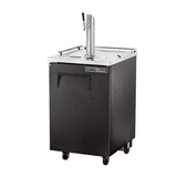 Black True Refrigeration TDD-1-HC draft beer cooler with single tap tower for kegs