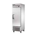 Stainless steel True Refrigeration TS-23F-HC Freezer on wheels for easy mobility