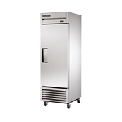 Stainless steel True Refrigeration TS-23F-HC Freezer on wheels for easy mobility