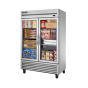 Commercial True Refrigeration TS-49FG-HC~FGD01 Freezer with glass doors and stainless steel