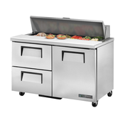 True Refrigeration TSSU-48-12D-2-HC_LH Sandwich/Salad Unit (12) 1/6 Size (4"D) Poly Pans