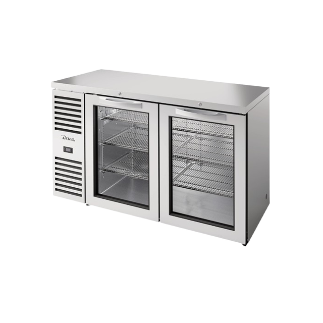 True Refrigeration TBR60-RISZ1-L-S-GG-1 Refrigerated Back Bar Cooler Two-section