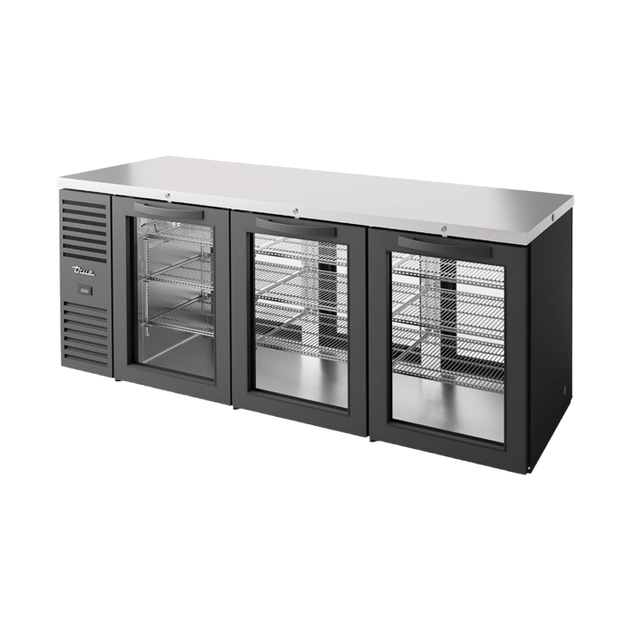 True Refrigeration TBR84-PTSZ1-L-B-GGG-GGG-1 Refrigerated Back Bar Cooler