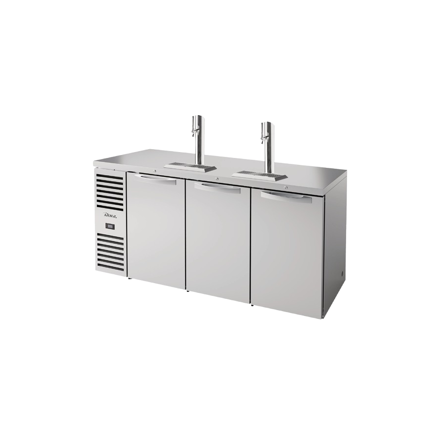 True Refrigeration TDR72-RISZ1-L-S-SSS-1 Refrigerated Draft Bar Cooler Three-section