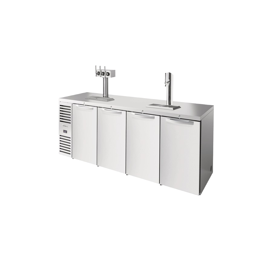 True Refrigeration TDR92-RISZ1-L-S-SSSS-1 Refrigerated Draft Bar Cooler Four-section