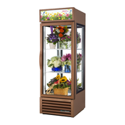 Glass-door True Refrigeration G4SM-23FC-HC~TSL01 floral merchandiser with fresh flower arrangements