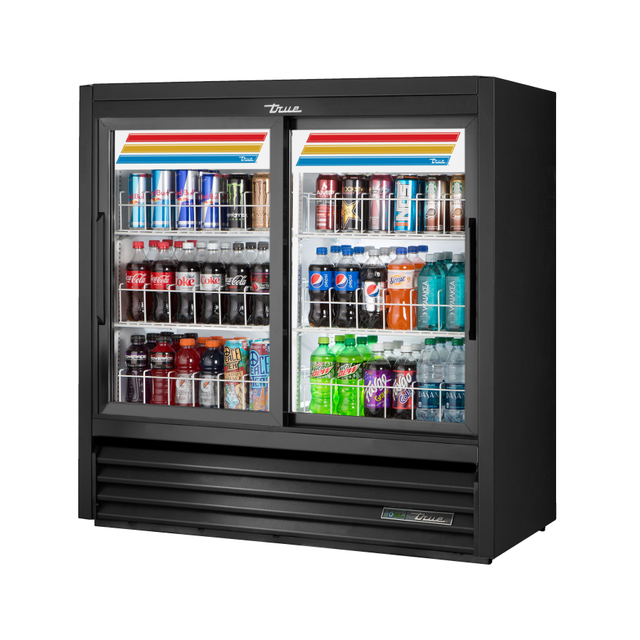 True Refrigeration GDM-41SL-48-HC-LD_WH Convenience Store Cooler Two-section