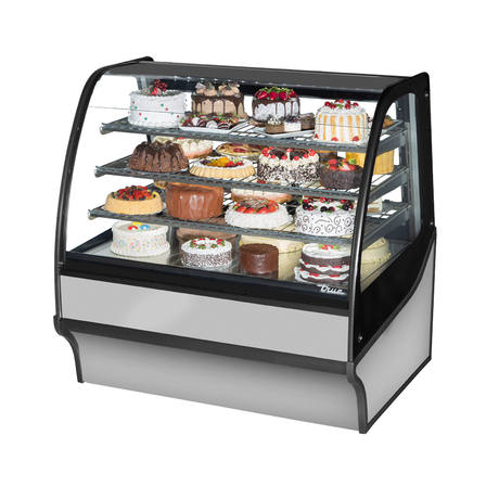 True Refrigeration TDM-DZ-48-GE/GE-S-W Display Merchandiser Dual Zone Dry Refrigerated